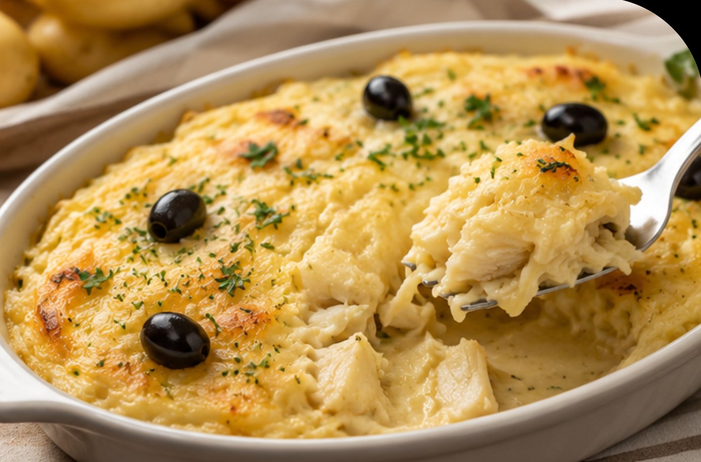 Bacalhau com natas — morue à la crème