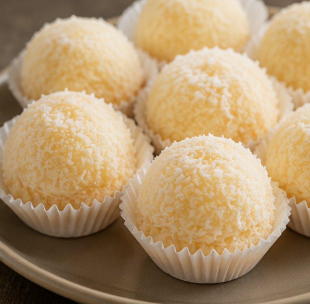 Doce de coco — truffes à la noix de coco