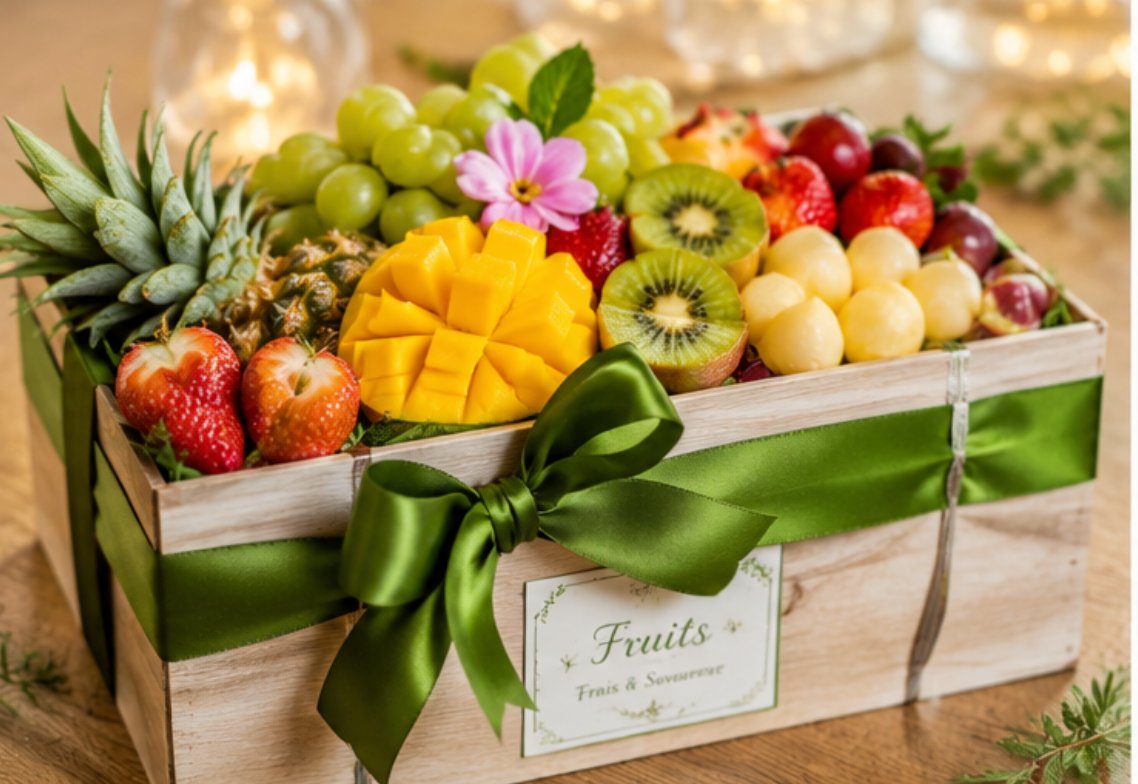 Plateau cadeau de fruits à offrir
